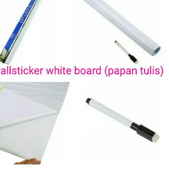

ZFV Wallsticker White board ( pengganti papan tulis) ukuran 45cmx2meter Terbaru ✅