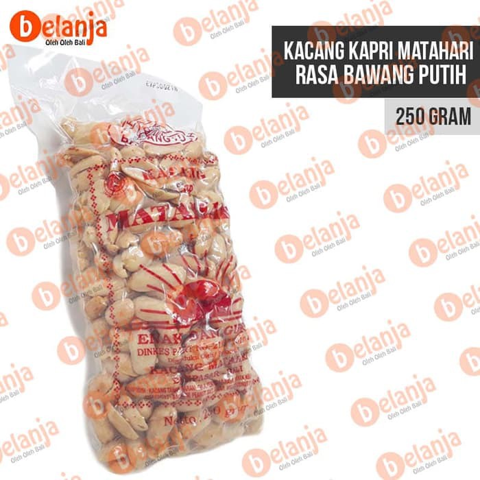 

Kacang Kapri MATAHARI Bawang Putih 250 gr Oleh Oleh Khas Bali