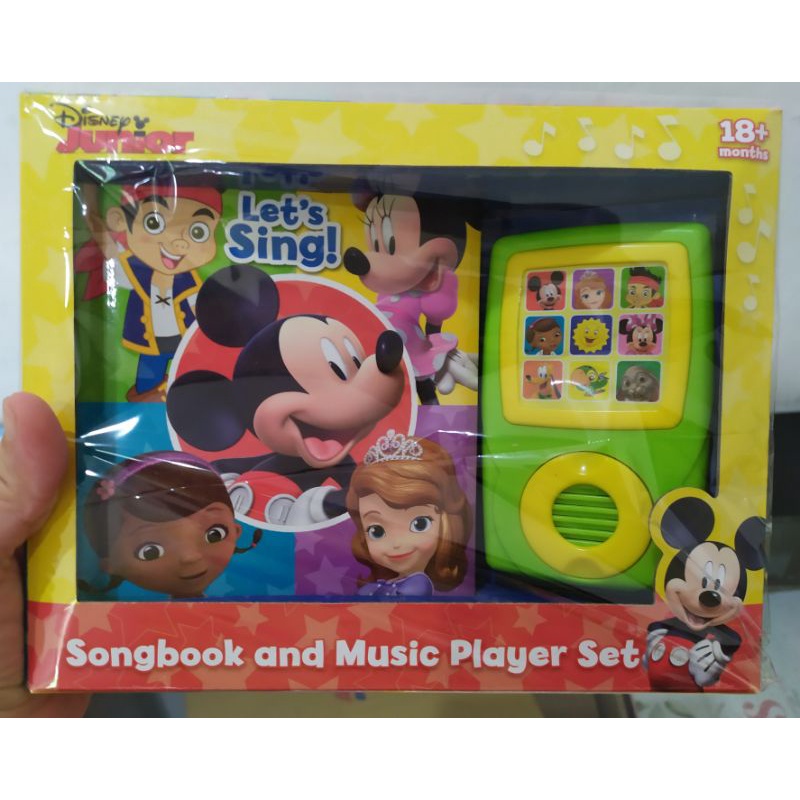 Disney Junior: Let's Sing Songbook and Music Player Set 15 songs