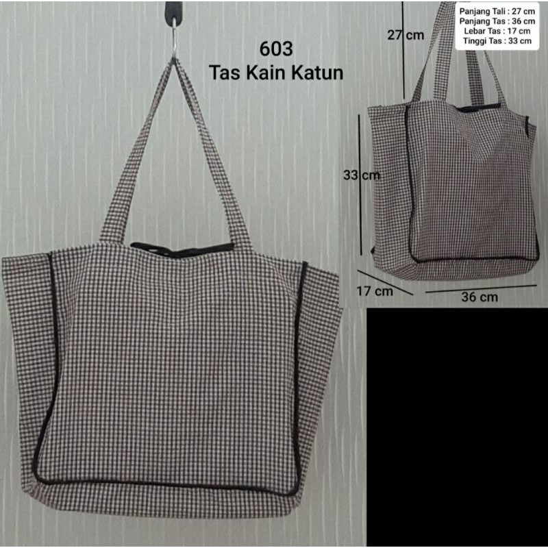 

TAS KAIN MOTIF KOTAK KECIL (2 LAPISAN)