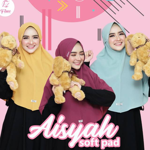 Jilbab Aisyah Soft Pad by Fauz Hijab