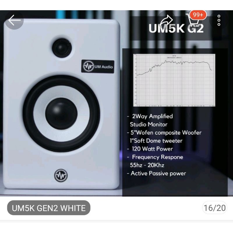 Speaker Monitor Flat UM Audio