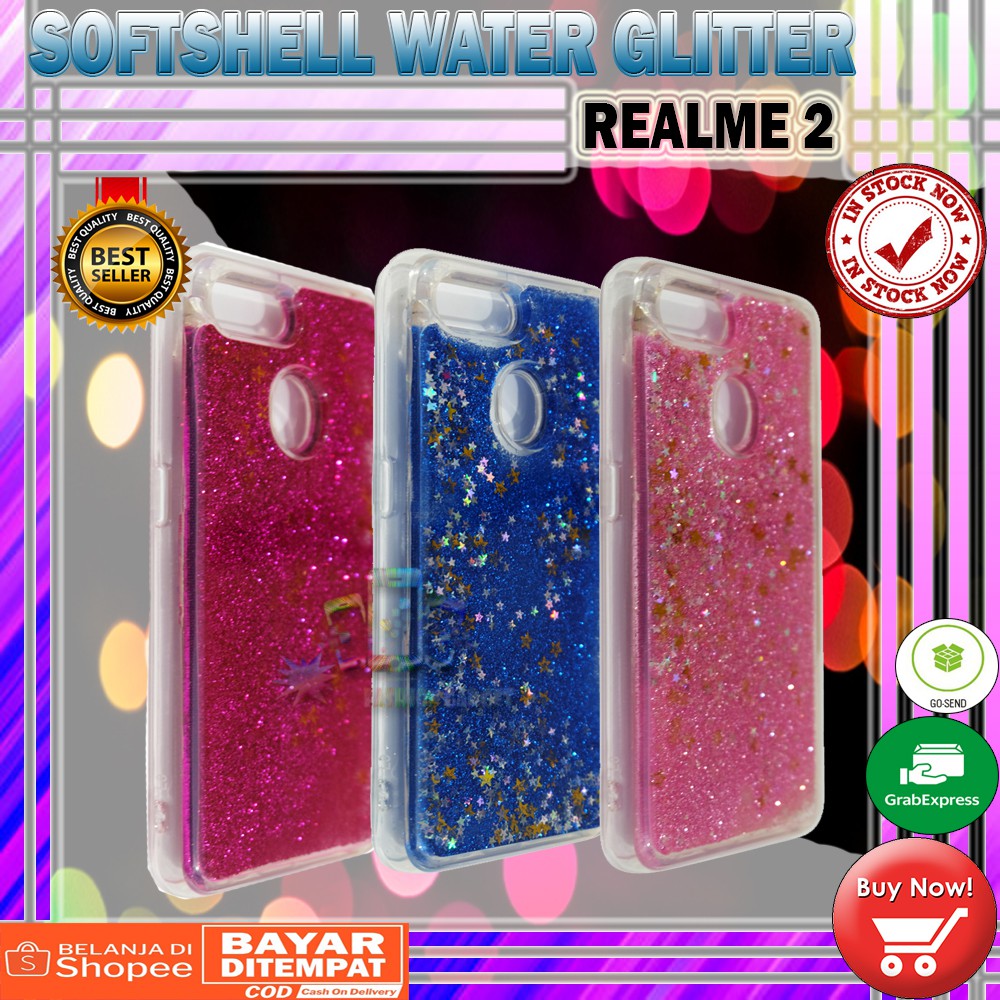 Silikon XIAOMI MI A2 / MI 6X / REDMI 4X / OPPO F9  Water Glitter Aquarium Casing KESING KASING SOFT CASE