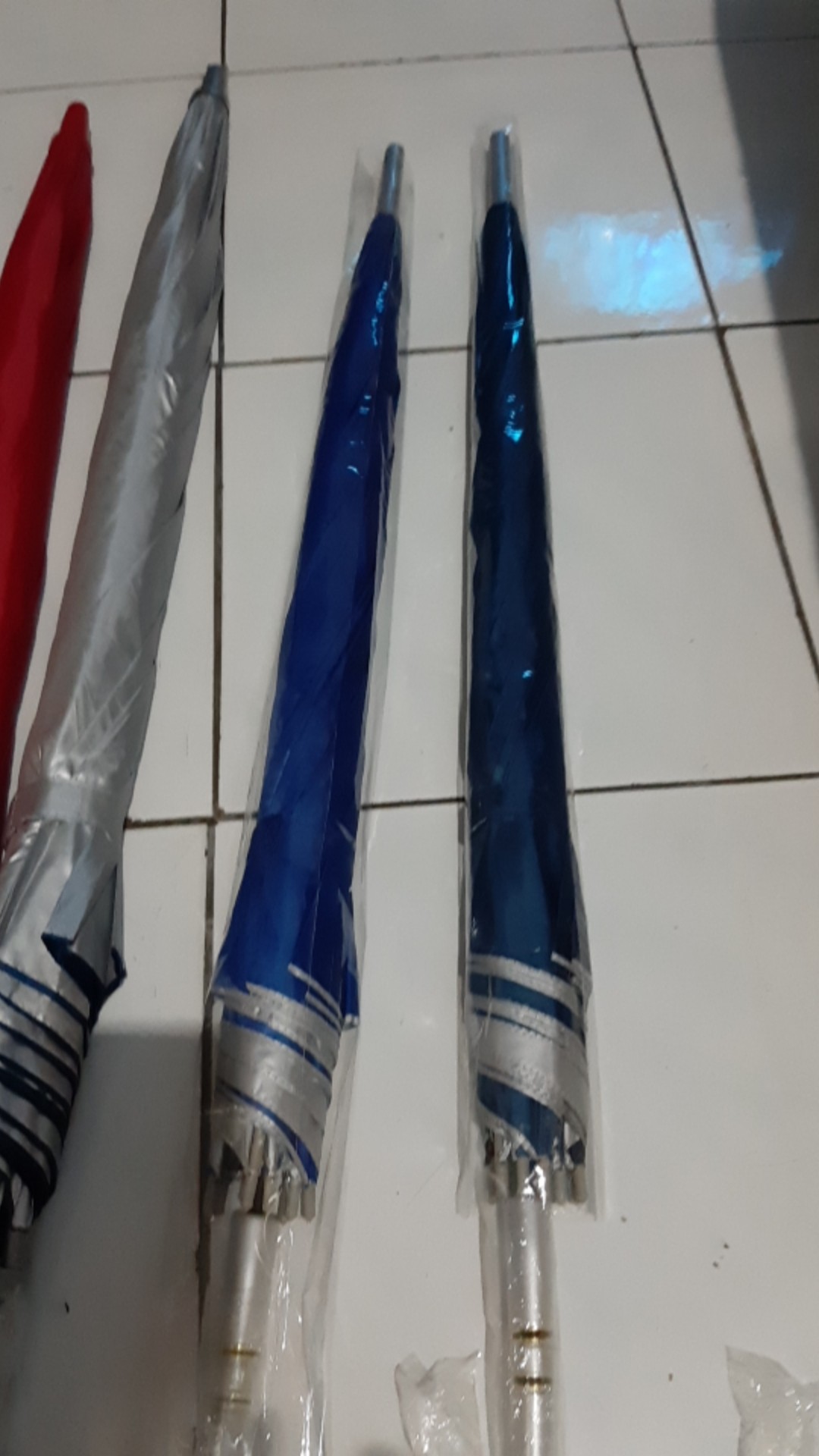 Payung Panjang Standar Otomatis Silver Promosi Colorful-052