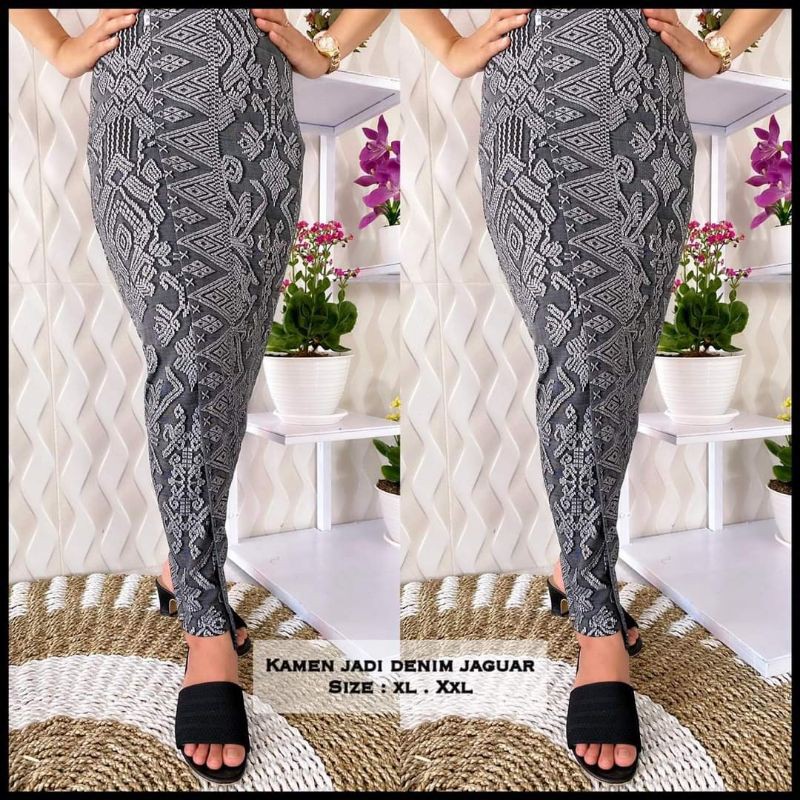 KAMEN JADI DENIM JAGUAR SONGKET