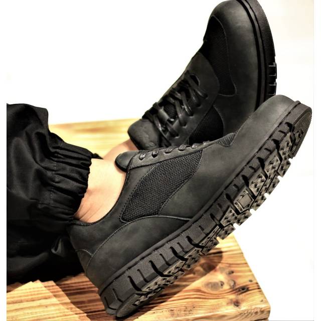 NICK BLACK - BRADLEY'S | Sepatu Sneakers Kulit Kasual Santai Pria Kerja Kuliah Nongkrong Biker