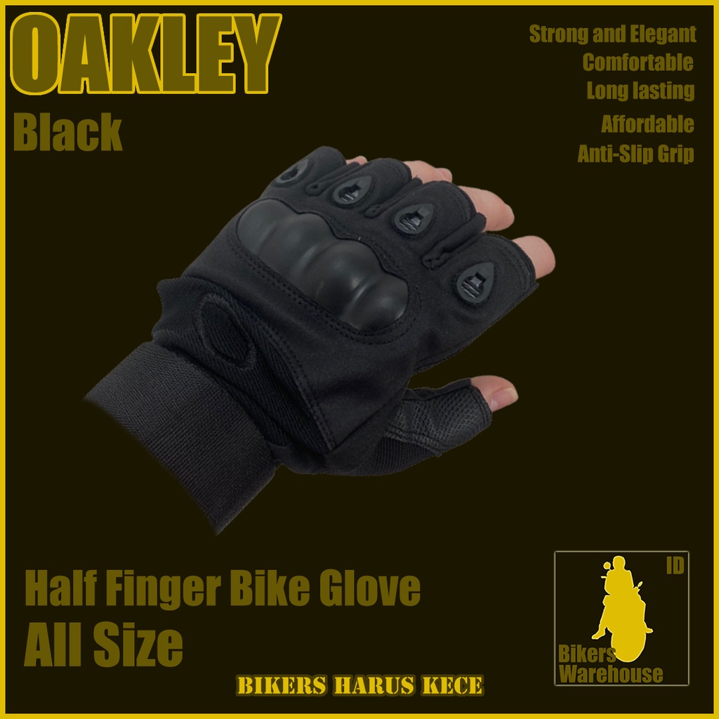 Sarung Tangan Motor Half Finger Knuckle Black