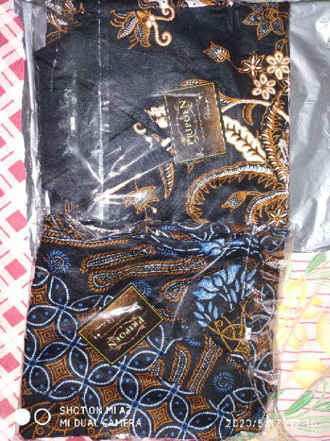 Pripoen Batik Kemeja Baju Batik Pria Lengan  Panjang Regular Size