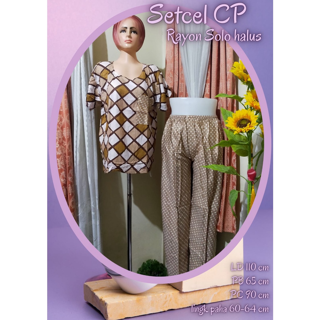 setelan celana panjang/baju tidur/setelan wanita