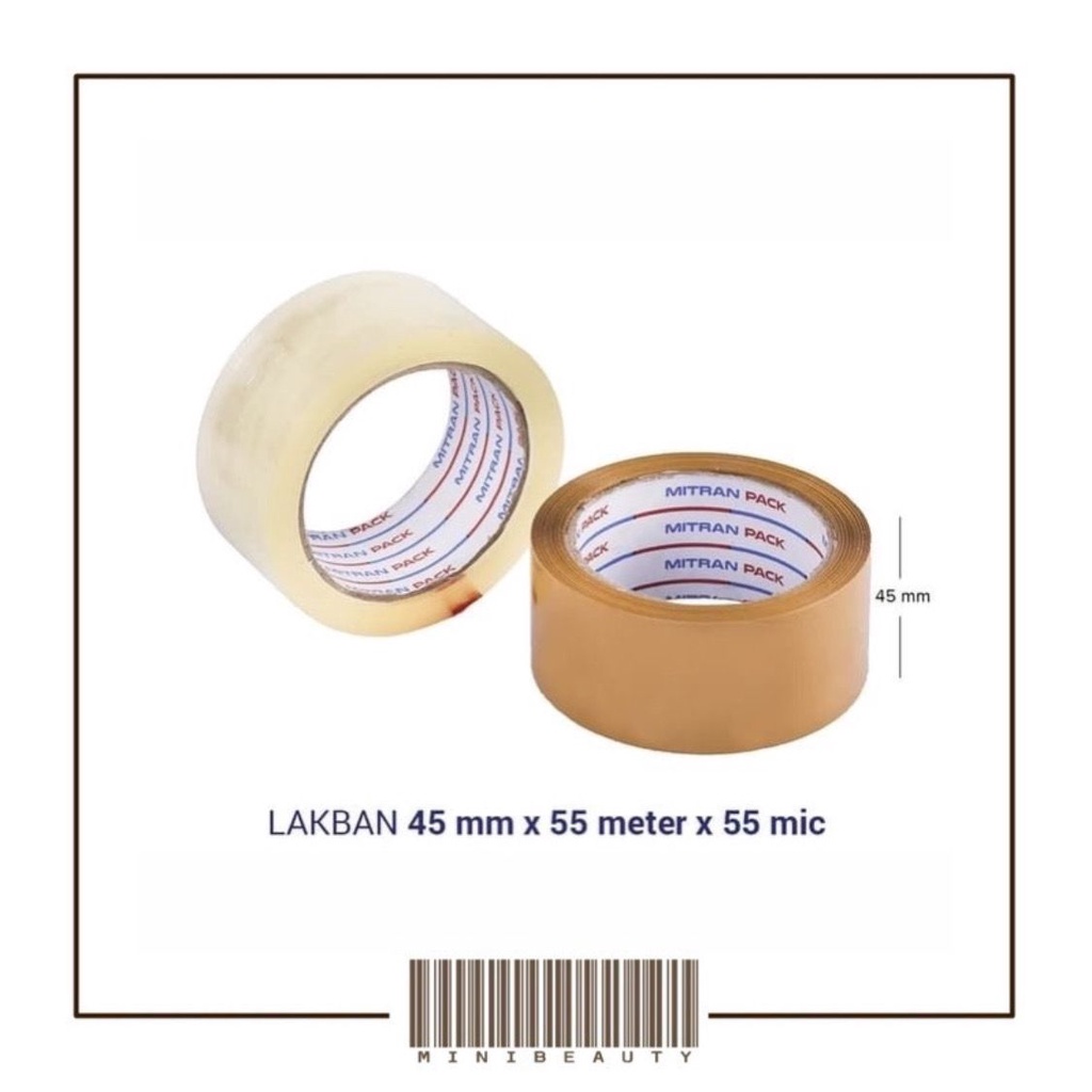 lakban bening opp tape lakban packing isolatip clear solasi