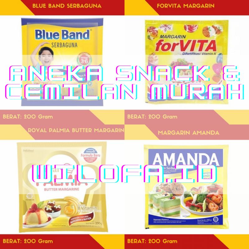 

Aneka Bahan Roti Kue Murah Margarin Serbaguna Blue Band/Forvita/Palmia/Amanda/Fitri