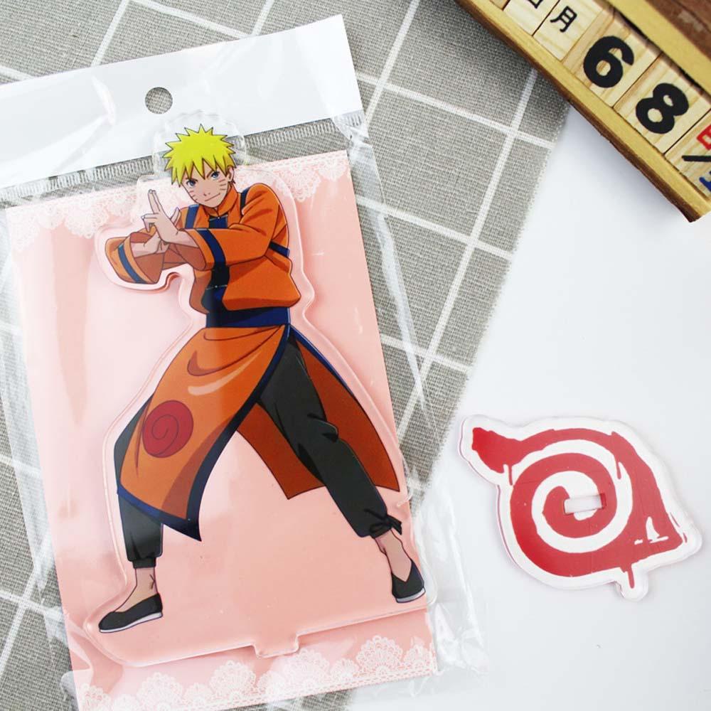 Lanfy Naruto Model Mainan Itachi Gaara Uzumaki Action Figure Sakura Kakashi Anime Jepang Desktop Standing Kartu