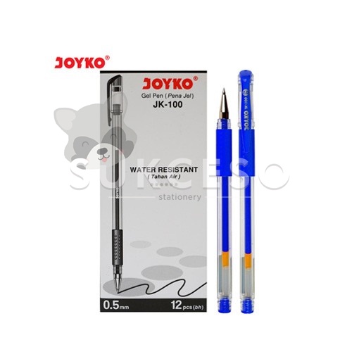 

Joyko Pulpen Gel Pen JK-100 Blue 0.5mm / Pena Ballpoint Murah Berkualitas