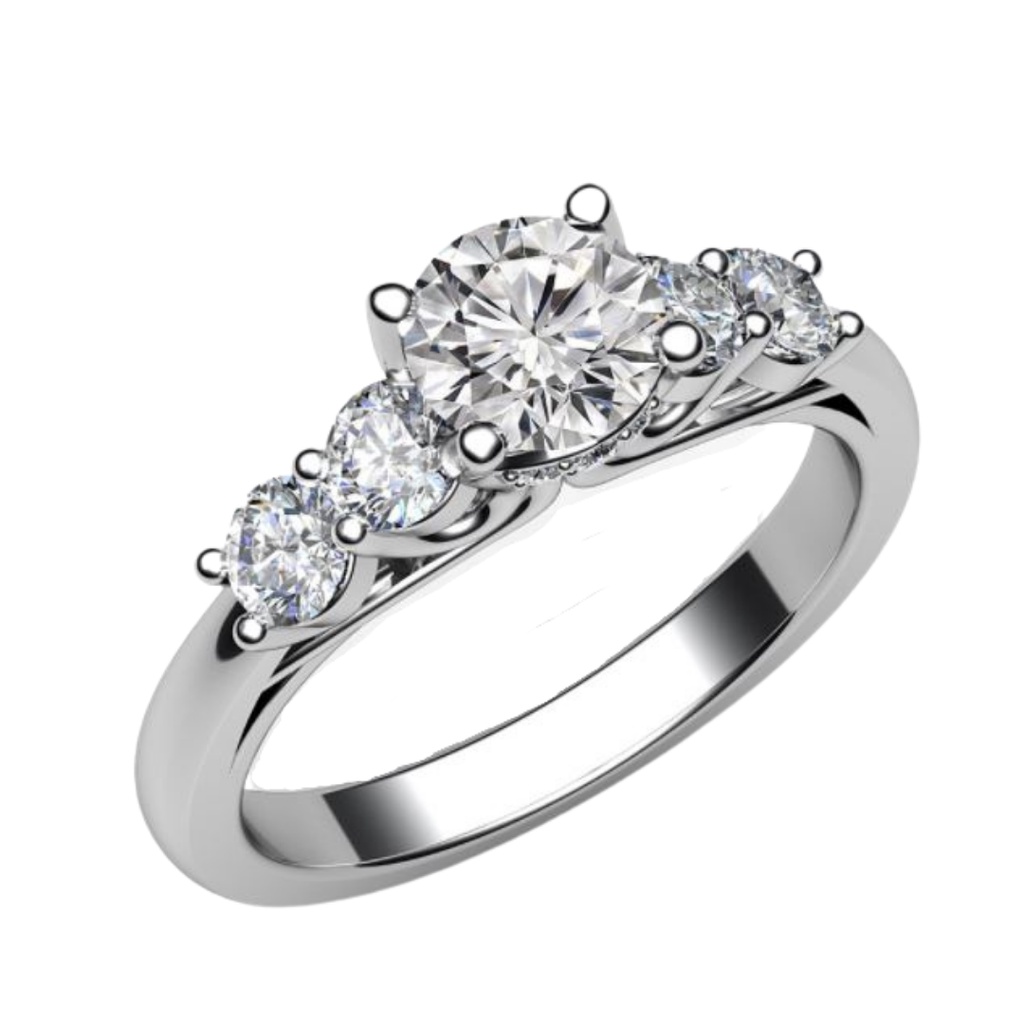 1901 Jewelry Cincin Berlian Swarovski Silver