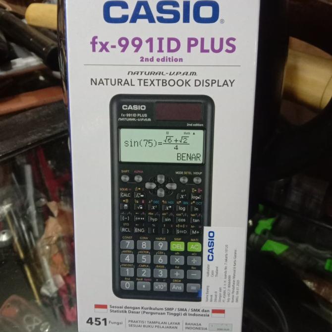 

Kalkulator CASIO SCIENTIFIC FX991 ID Plus