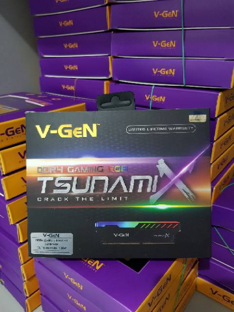 DDR4 16GB Kit (2×8GB) 3200MHz V-GeN TsunamiX RGB DDR4 Gaming RAM Vgen