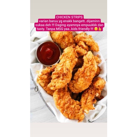 

Chicken strips Mom & Broth bento mpasi anak bayi kids homemade non msg / nugget ayam krispi / nugget ayam stick tepung krispi / nugget ayam premium bb booster