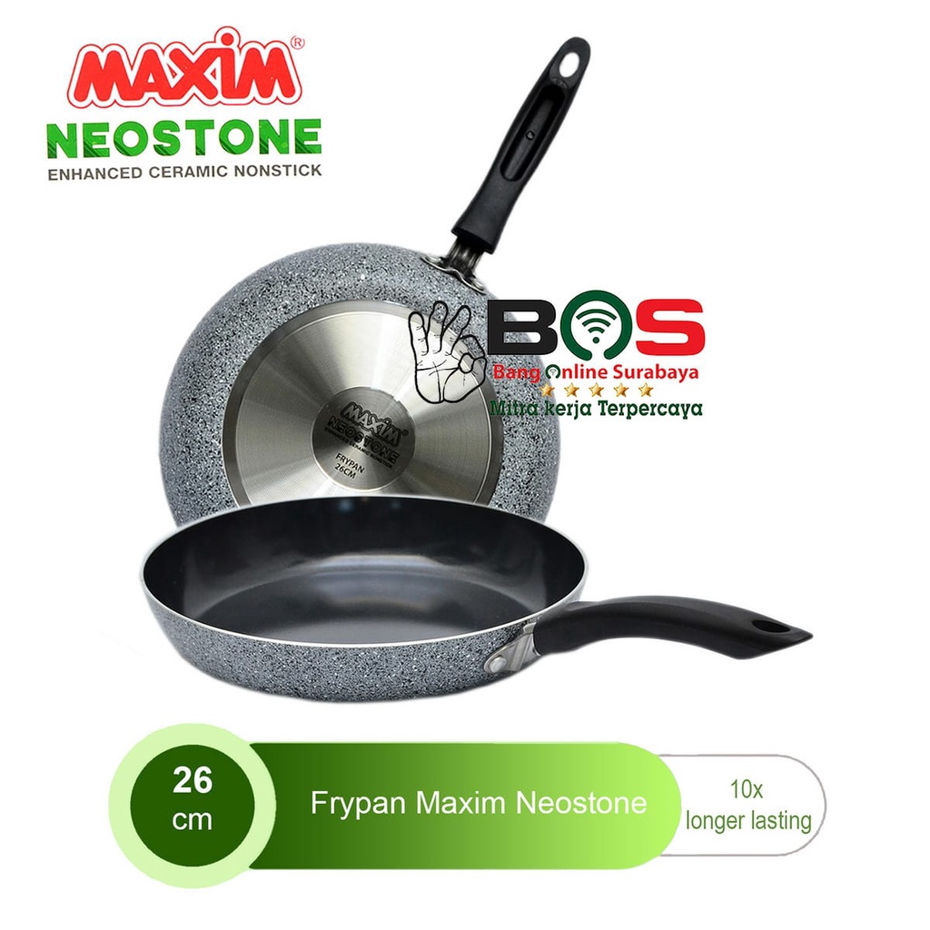 Maxim Neostone Maxim Frypan 26 CM Teflon Frypan Ceramic Coating Anti Lengket