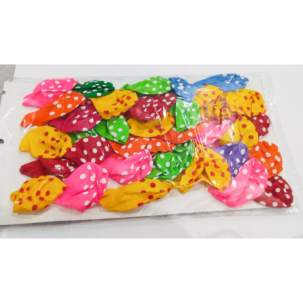 balon motif polkadot lembar(isi 40)