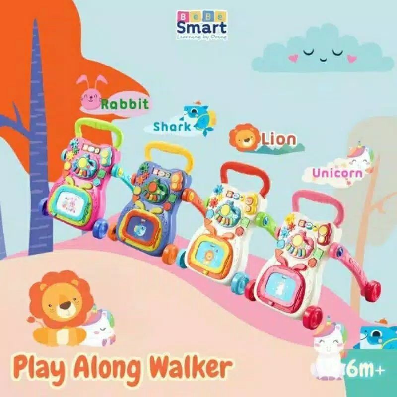 BEBE SMART PUSHALONG WALKER / SUGAR MINI CAR PUSHWALKER