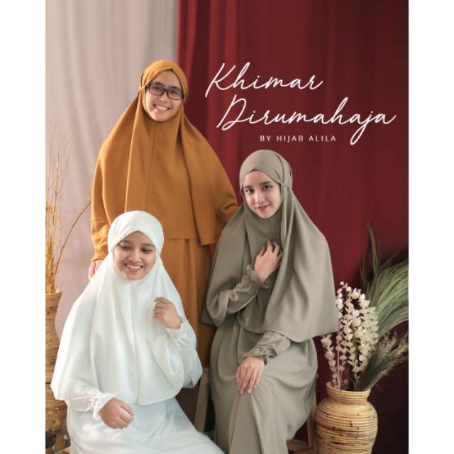 Khimar DirumahAja By Hijab Alila Khimar Muslimah Syar'i | Shopee Indonesia