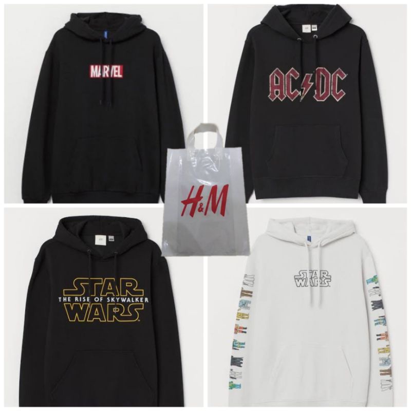  COD HOODIE  H  M  STARWARS ACDC MARVEL Shopee Indonesia 