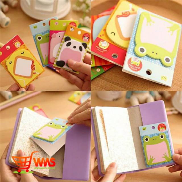 WMS STICKY NOTES MEMO KARAKTER KARTUN LUCU