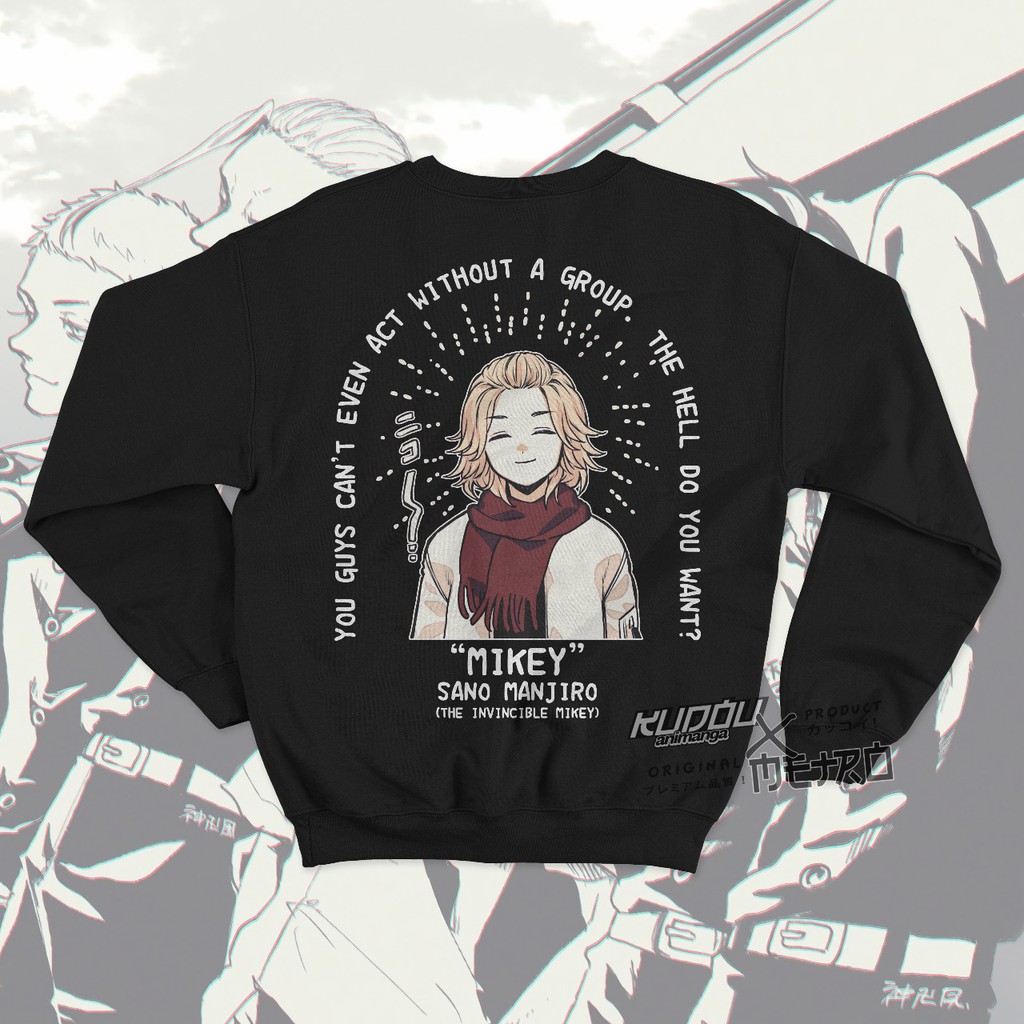 Crewneck The Invincible Mikey Anime Manga Tokyo Revengers Premium Fleece