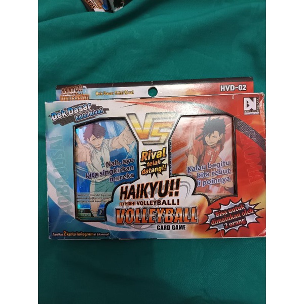 Haikyuu game card Edisi rival aoba josai nekoma set haikyuu card game official set oikawa toru kuro 