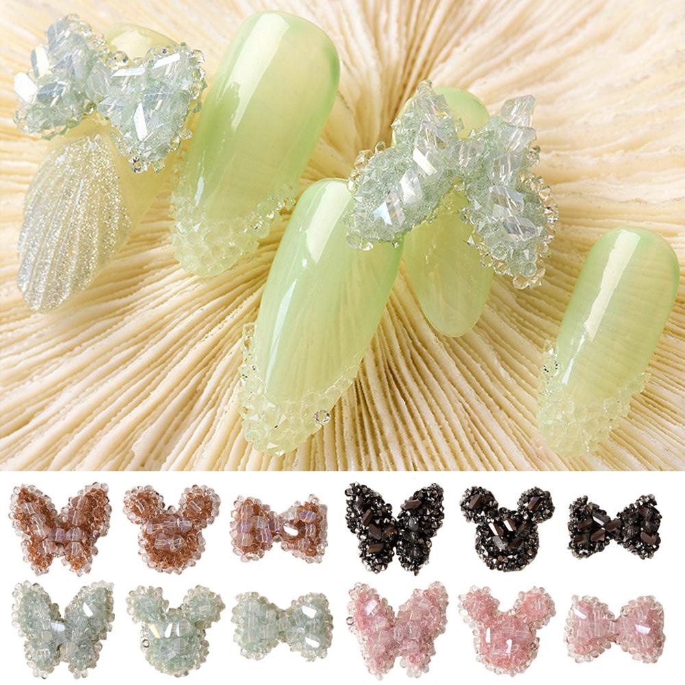 Mxbeauty 1Pc Ornamen Pita Charms Shiny Untuk Dekorasi Nail Art