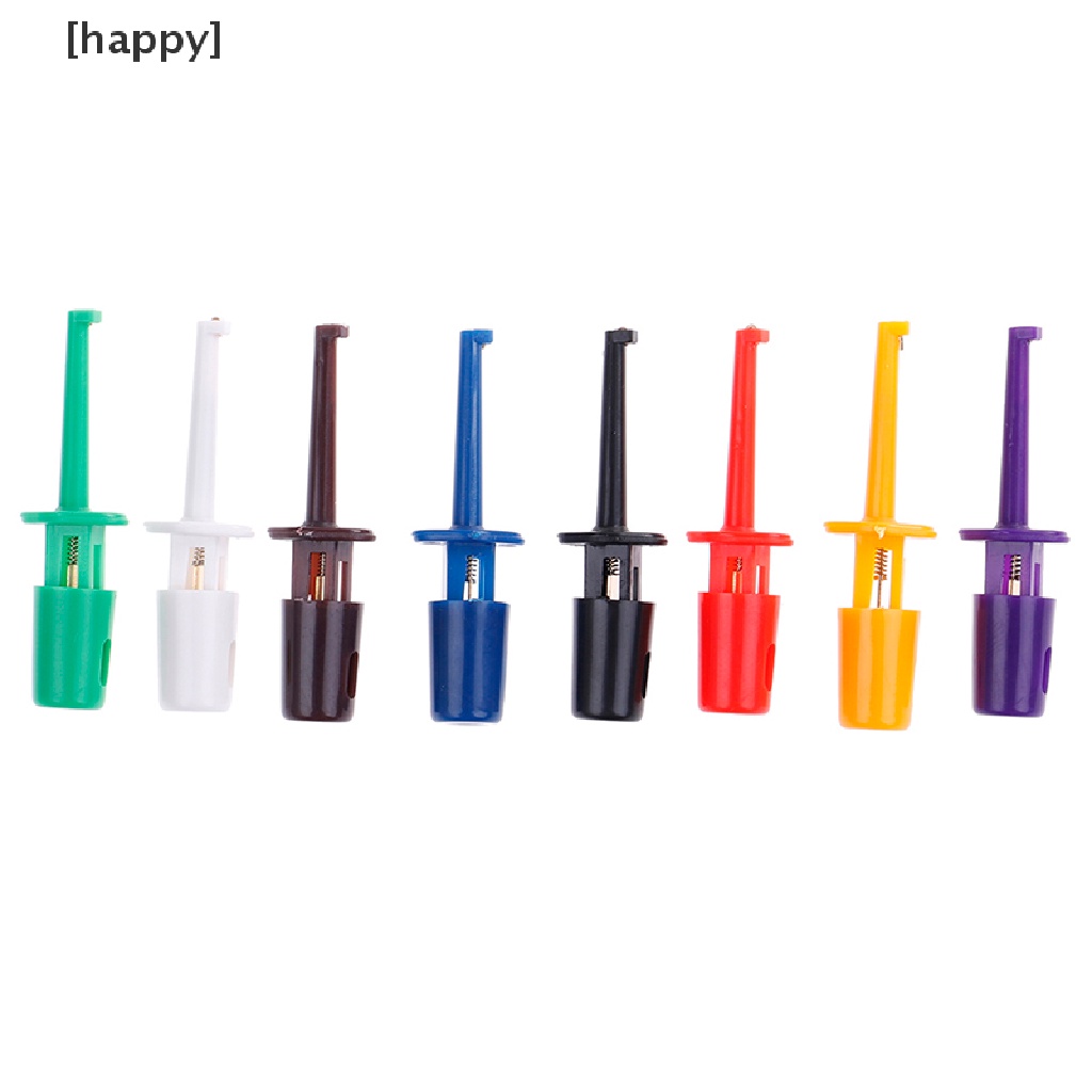 HA 12x Useful multimeter lead wire test probe hook clip set grabbers connector tool ID