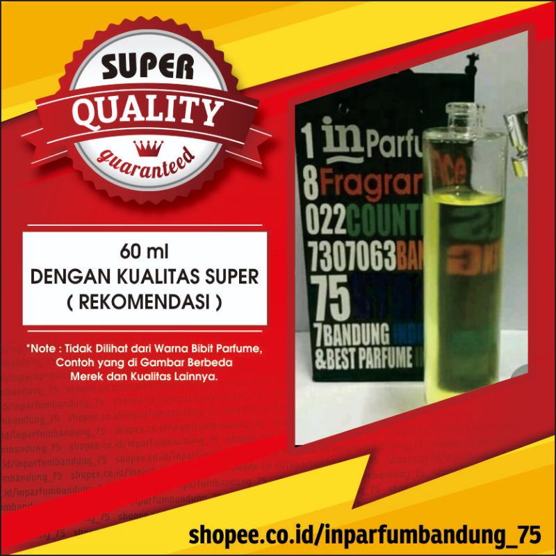 IN PARFUM BANDUNG ORIGINAL/ IN PARFUM FRAGRANCE/ INSPIRED PERFUME/ PARFUM BANDUNG/UK 60ML KUALITAS S