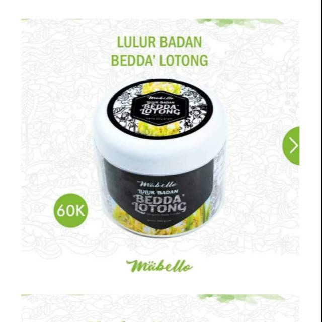 Lulur badan Mabello