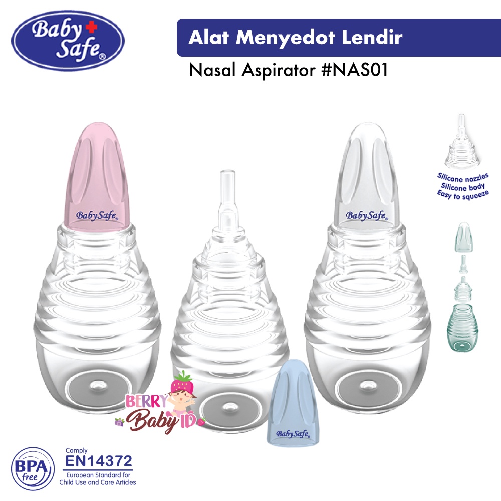 Baby Safe Baby Nasal Aspirator NAS01 Penyedot Ingus Bayi Anak BBS100 Berry Mart