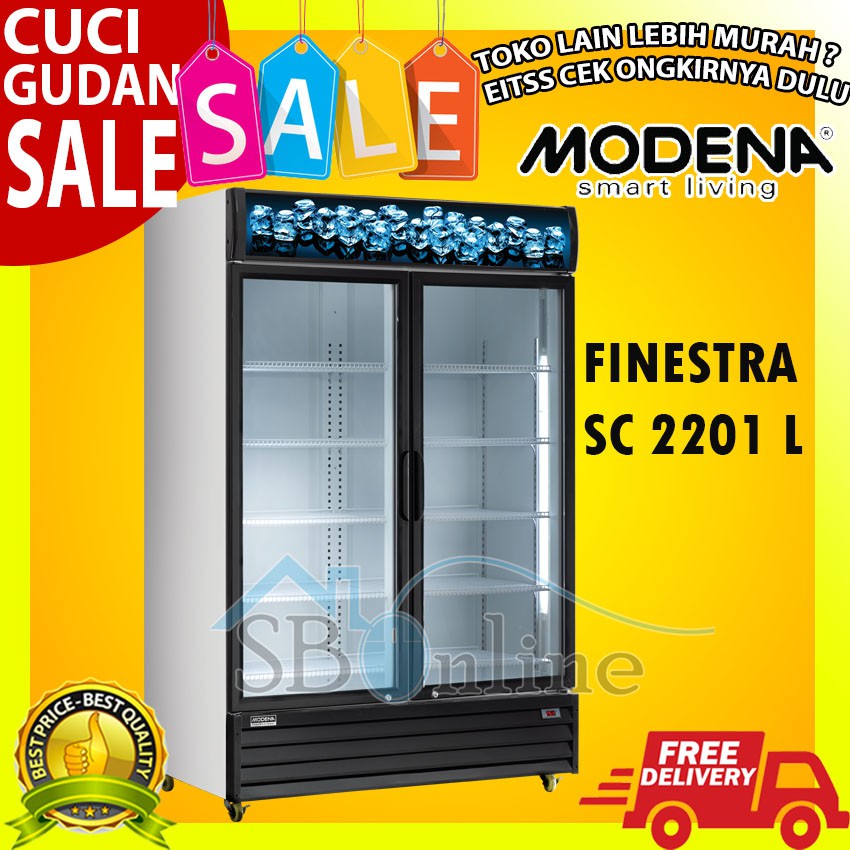 SC 2201 L MODENA 2 Pintu Showcase Cooler Box