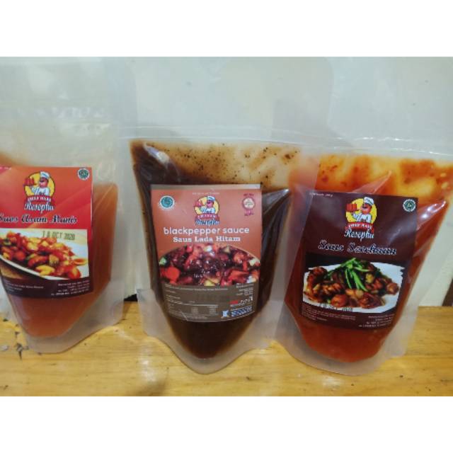 

Saus asam manis/ saus lada hitam chef hari/bolognise
