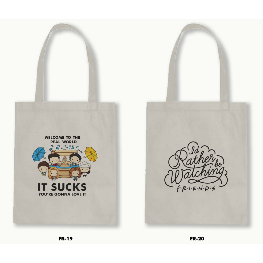 TOTE BAG BLACU - FRIENDS .01