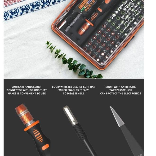 Obeng SET HP iPhone P2 Macbook Pro Air P5 TS8 TS9 Samsung Legkap 53in1 00D Z9 Diskon