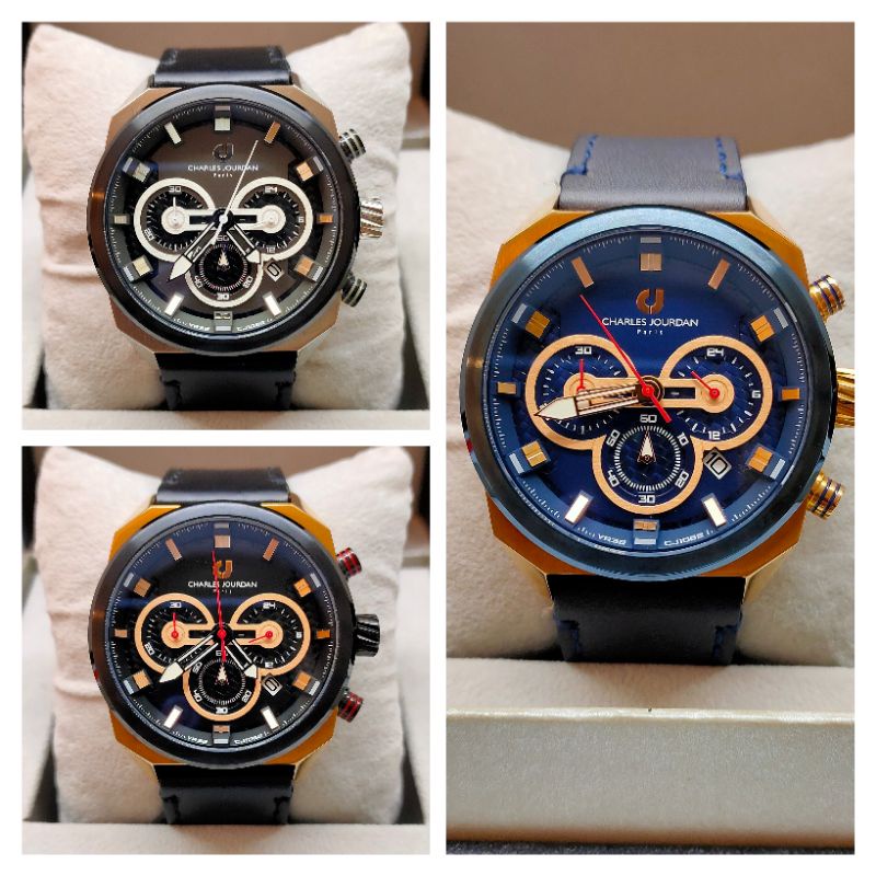 Jam Tangan Pria CHARLES JOURDAN Original CJ1082 Series