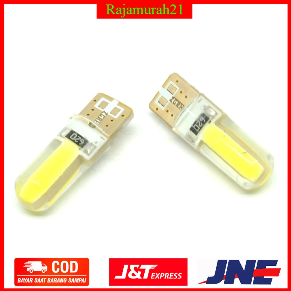 Lampu Mobil Headlight LED T10 W5W 2 COB 2 PCS - White - OMRSA9WH