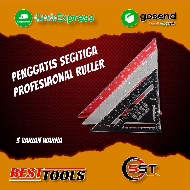 

Penggaris Siku Segitiga Speed Square 7inch siku Tukang Aluminium 7 Inch Pengerjaan
