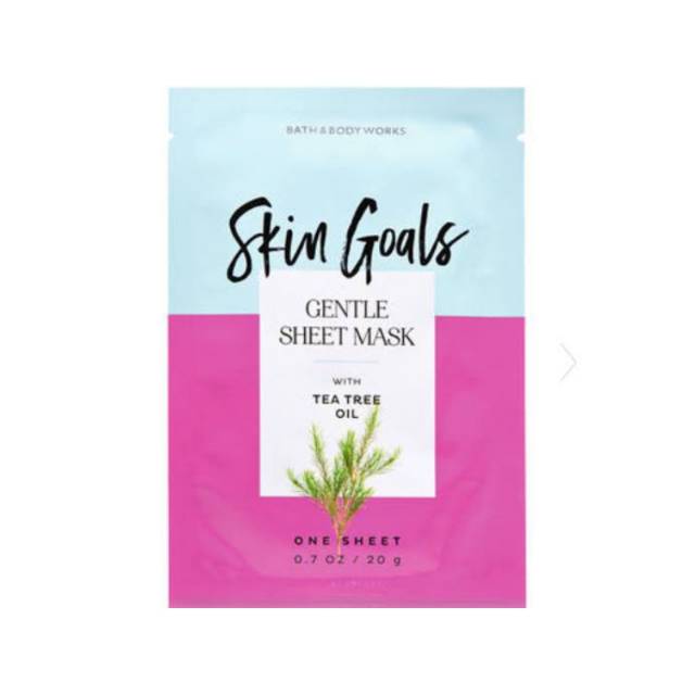 SKIN GOALS - TEA TREE OIL ( GENTLE SHEET MASK  / MASKER WAJAH ) BATH AND BODY WORKS