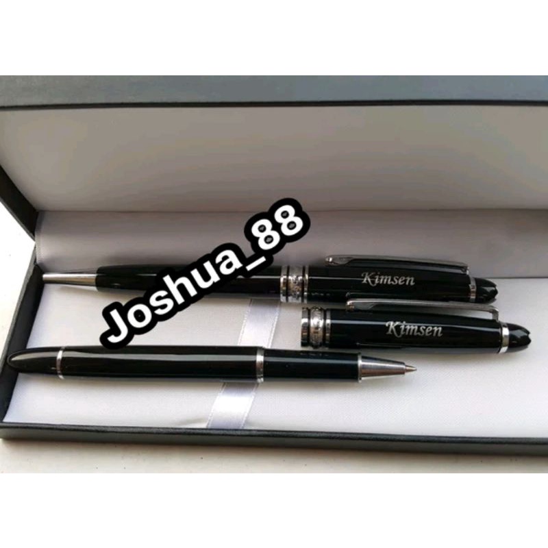 

Pulpen Mewah Meisterstruck Silver Black Couple BP RB Gratis Ukir Nama Sendiri