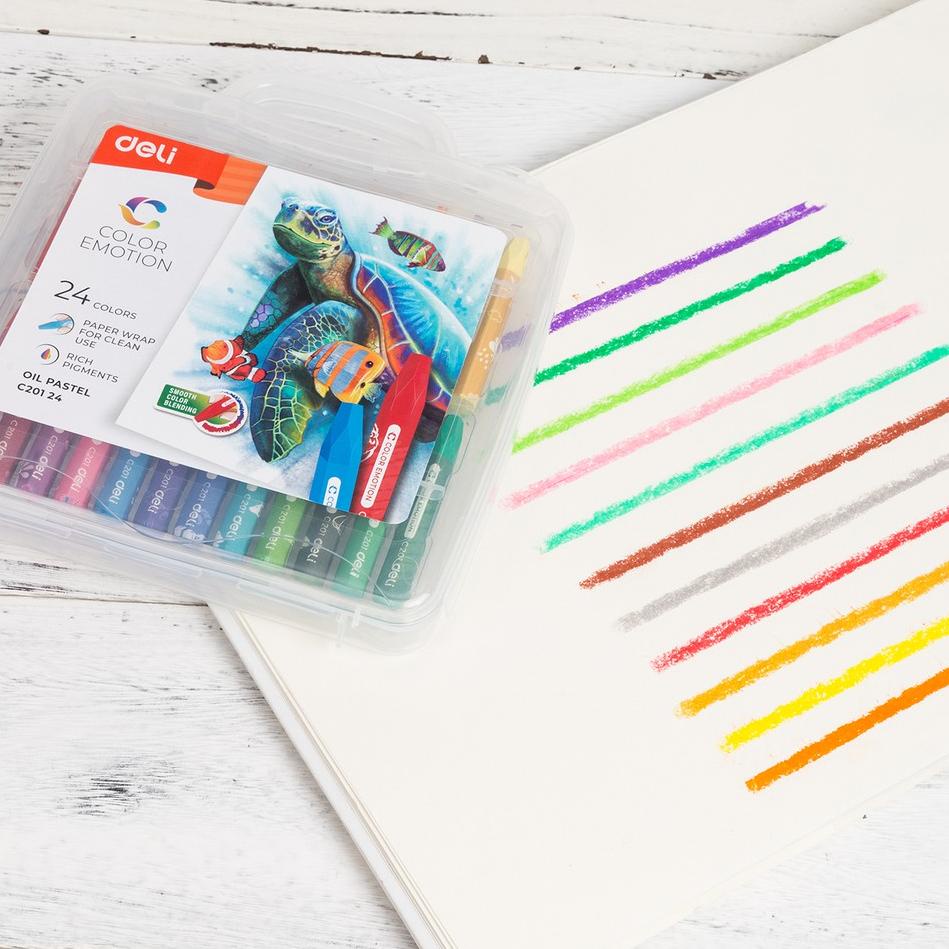 

Barang Bagus Deli Oil Pastel Crayon Krayon 12/24/36 Warna Cerah Sempurna Tidak Beracun EC20124.