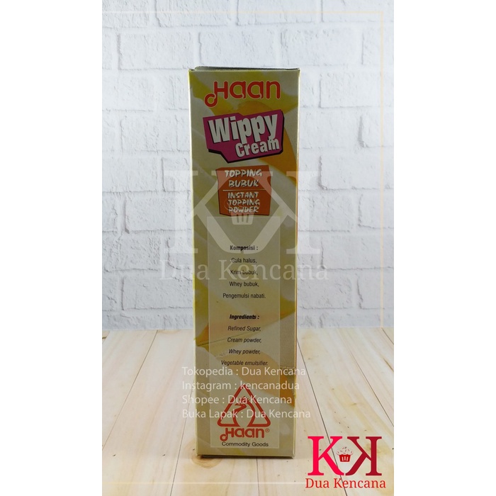 

Ds11 Haan Wippy Whippy Cream Topping Bubuk Instant Topping Powder 400Gr G6B040B1