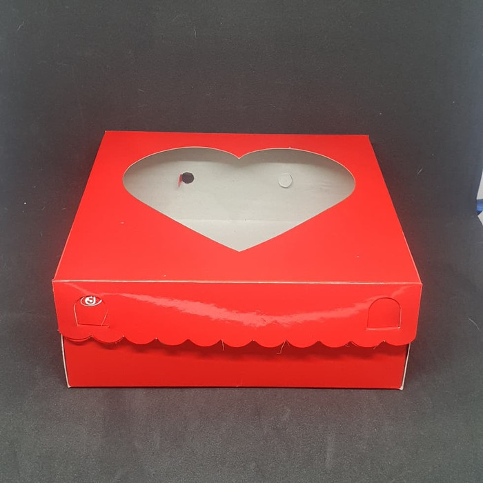 

3Rs5E546 Dus Love Merah Kotak Kue 25 X 25 - Merah 56Eyhr6R