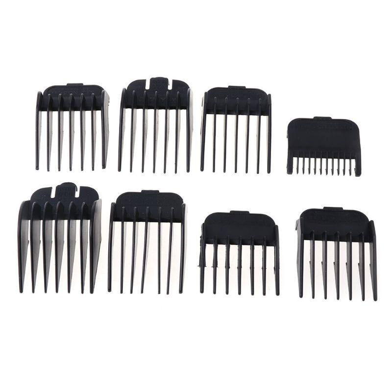 Promo 8Pcs Universal Hair Clipper Limit Comb Guide Attachment Size Barber