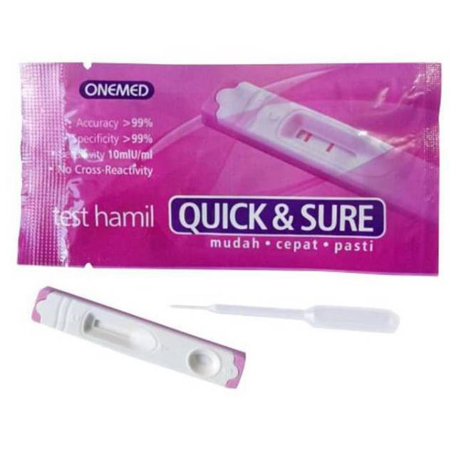 Quick &amp; Sure Tes HCG Kehamilan / Quick n Sure Akurat Tespek Hamil