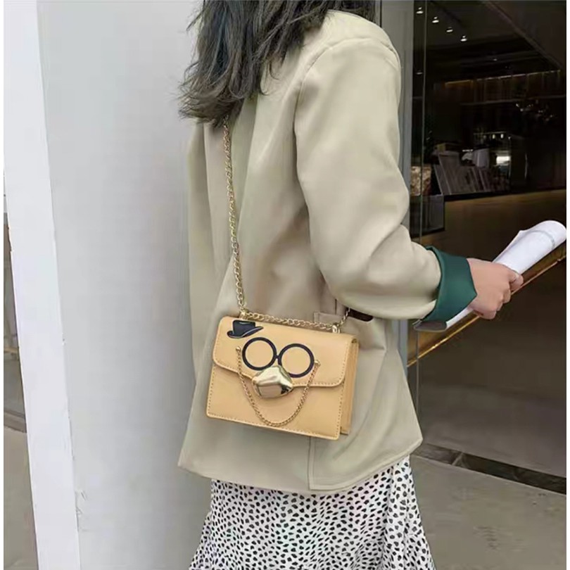 ready cod tas wanita selempang lucu slingbag cewek kilit pu impor murah terbaru