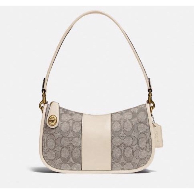 Coach Swinger Bag In Signature Jacquard - Stone Ivory (C0721)